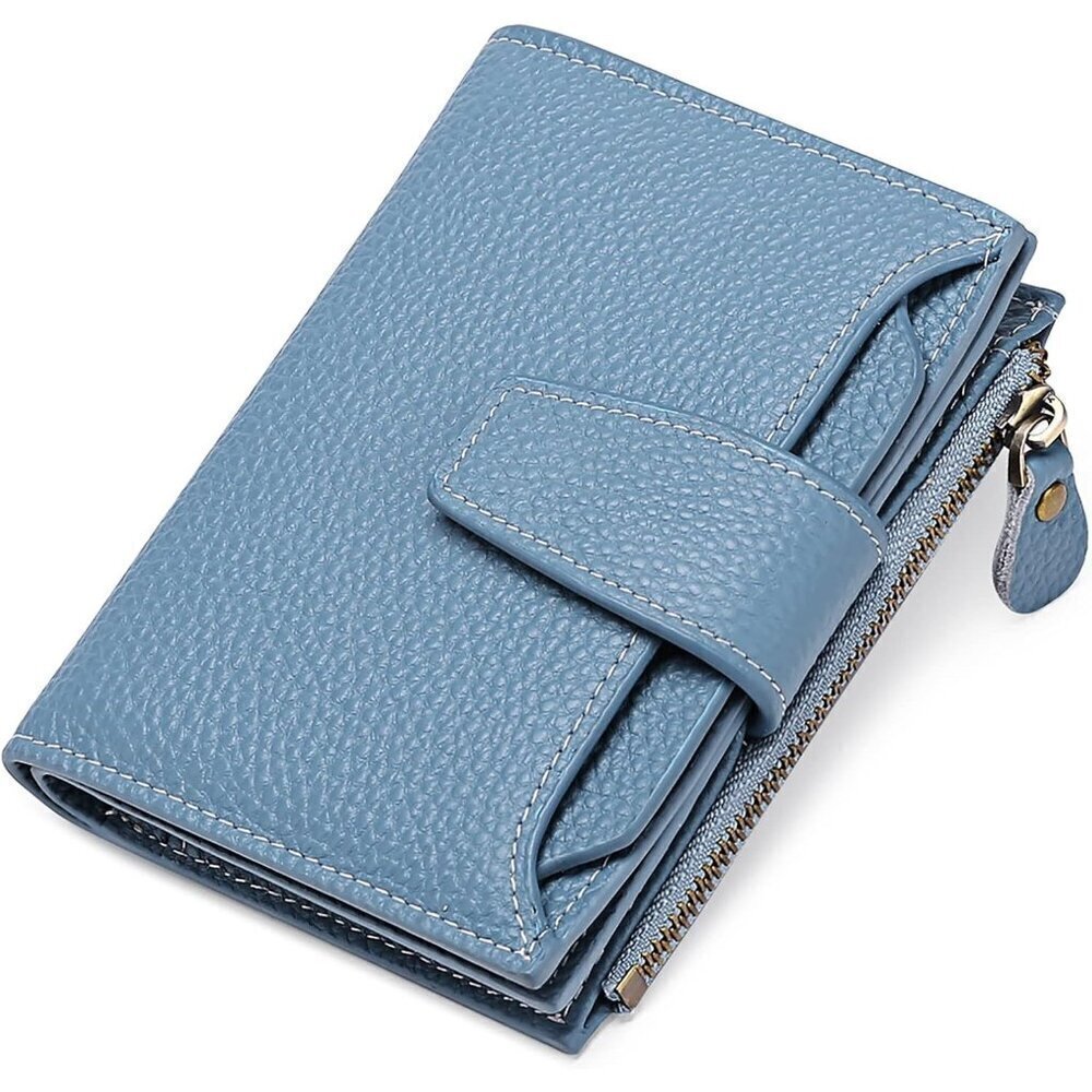 Wallet for Women Genuine Leather Bifold Compact RFID Blocking Small wallet